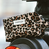 Rive Droite Tournelles Light Leopard Print Makeup Bag - Cotton Canvas