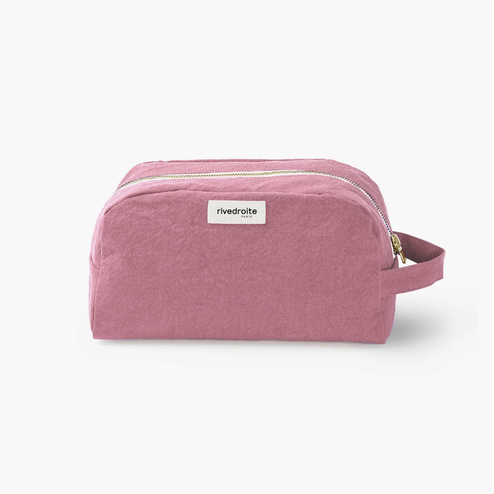 Rive Droite Hermel Cotton Canvas Toiletry Bag - Bois de Rose