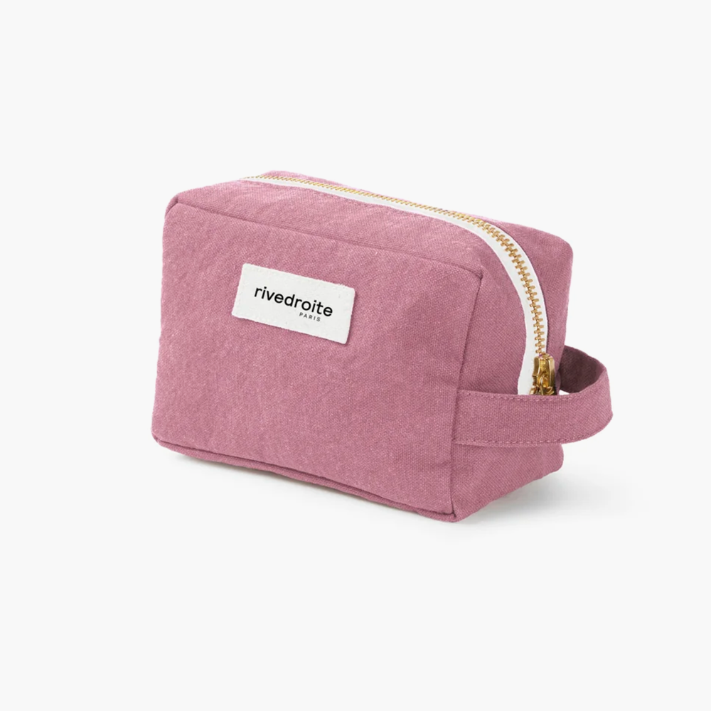 Rive Droite Tournelles Cotton Canvas Makeup Bag - Bois de Rose