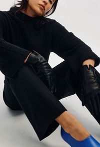 Handsome Stockholm - Essentials Black Womens Leather Gloves