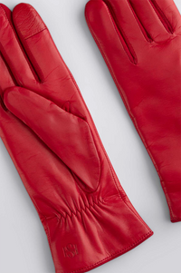 Handsome Stockholm - Essentials Red Womens Leather Gloves