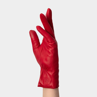 Handsome Stockholm - Essentials Red Womens Leather Gloves