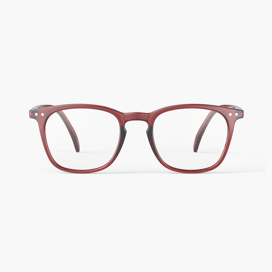 IZIPIZI Red Tape Trapezoid Reading Glasses - Style E