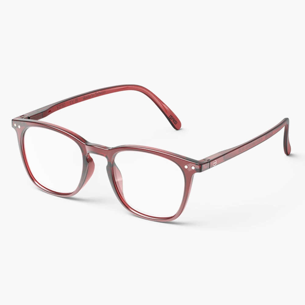 IZIPIZI Red Tape Trapezoid Reading Glasses - Style E