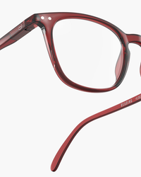 IZIPIZI Red Tape Trapezoid Reading Glasses - Style E