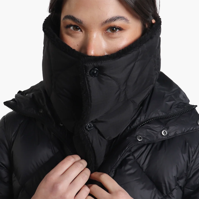 TAION Soft Shell Military Reversible Down Neck Warmer - Black