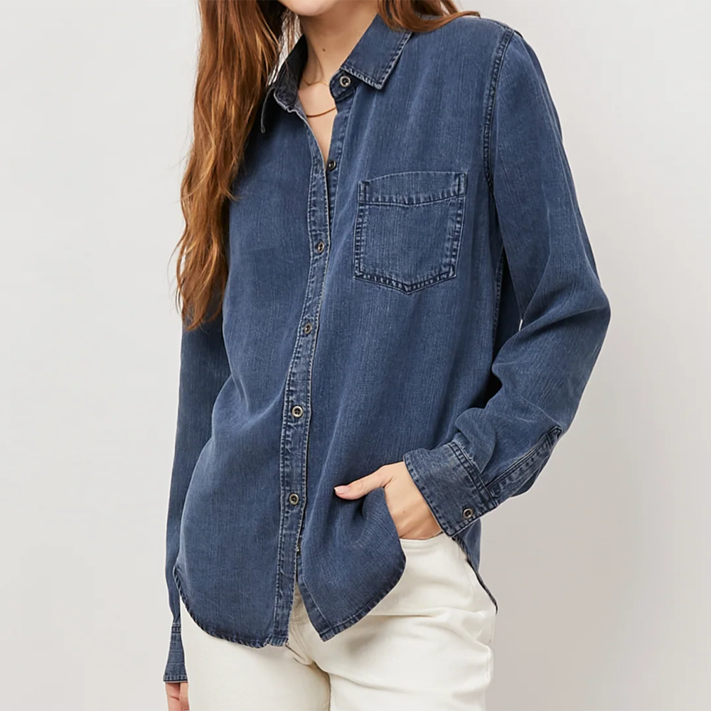 Rails Ingrid Denim Shirt - Dark Vintage