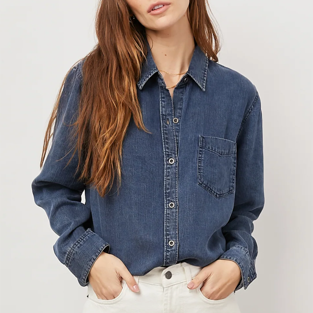 Rails Ingrid Denim Shirt - Dark Vintage