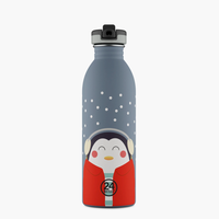 Kids Steel Water Bottle 500 ml - Happy Penguin