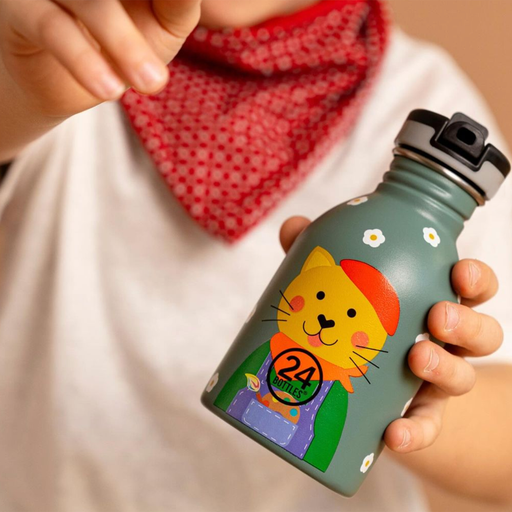 Kids Steel Water Bottle 250 ml - Smart Cat 