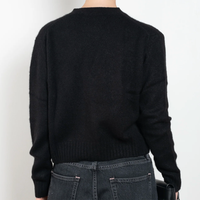 LISA YANG Marionette Black Cashmere/Silk Cardigan