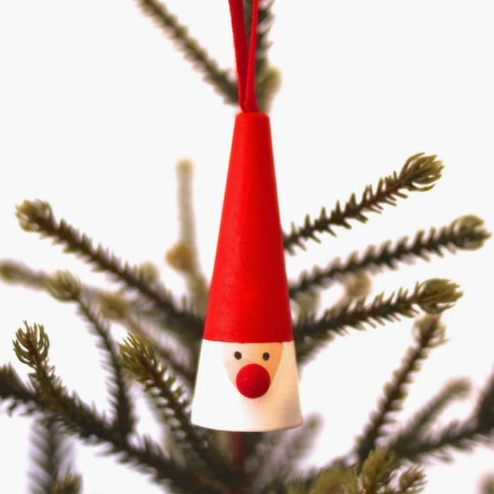 Swedish Wooden Santa Christmas Tree Ornament