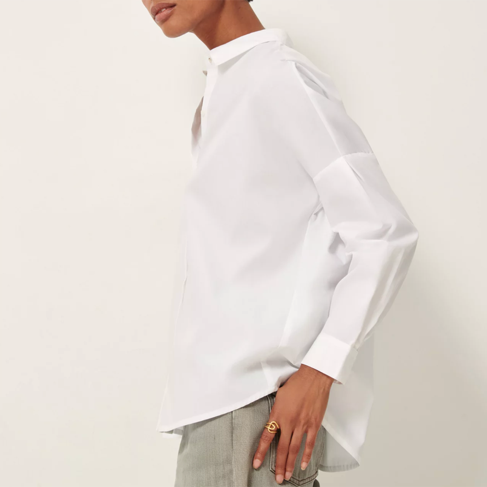 Sessùn Maemi O - White Cotton Poplin Shirt