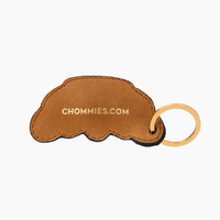 Croissant Leather Keyring by Chommies