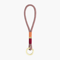 Chommies Multicolor Rope Sports Keyring - Burgundy