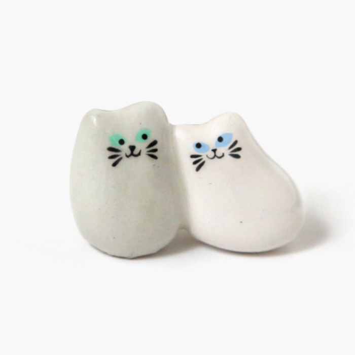 Hugging Cats Ceramic Decoration from Dodo Toucan