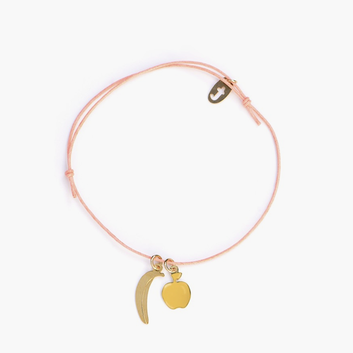 Titlee FRUITY Cotton Bracelet - Apple & Banana