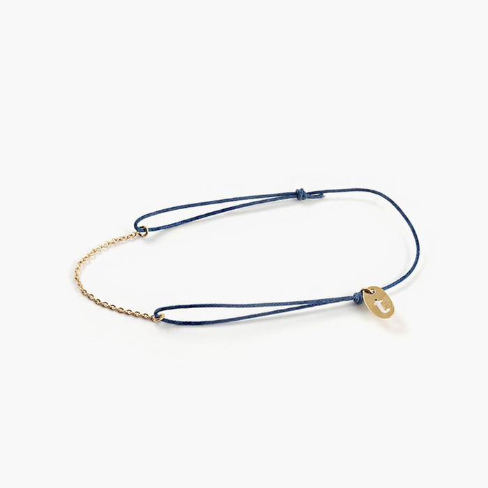 Titlee NOHO Lucky Cotton Bracelet - Wave Blue