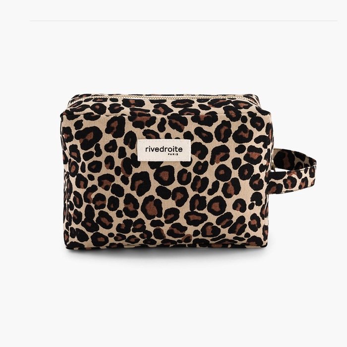 Rive Droite Tournelles XL Light Leopard Print Toiletry Bag 