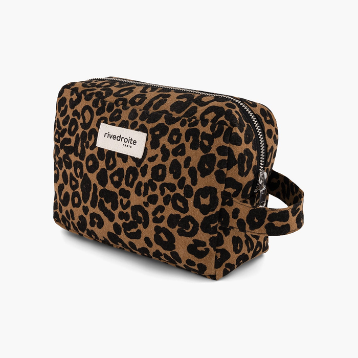 Rive Droite Tournelles XL Leopard Print Toiletry Bag 