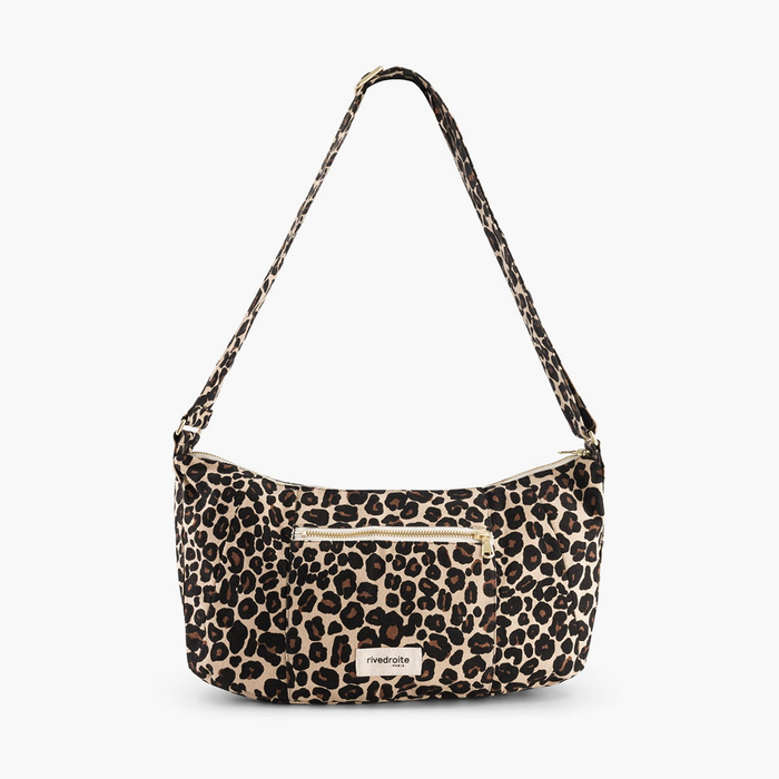 Rive Droite Mini Charlot Leopard Print Crossbody Bag - Recycled Cotton