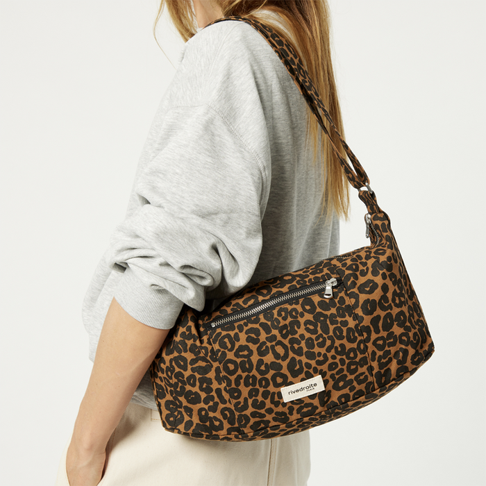 Rive Droite Mini Charlot Leopard Print Crossbody Bag - Recycled Cotton