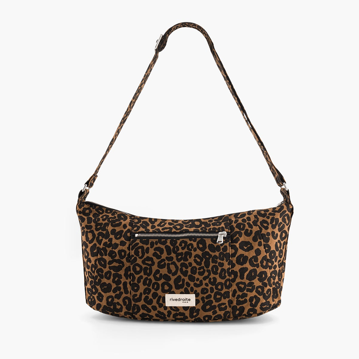 Rive Droite Mini Charlot Leopard Print Crossbody Bag - Recycled Cotton