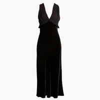 RAILS Gilda Black Velvet V-Neck Cocktail Dress