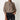 Sessùn 'Cecily' Gingham Check Tie Neck Shirt - Brown/Sand