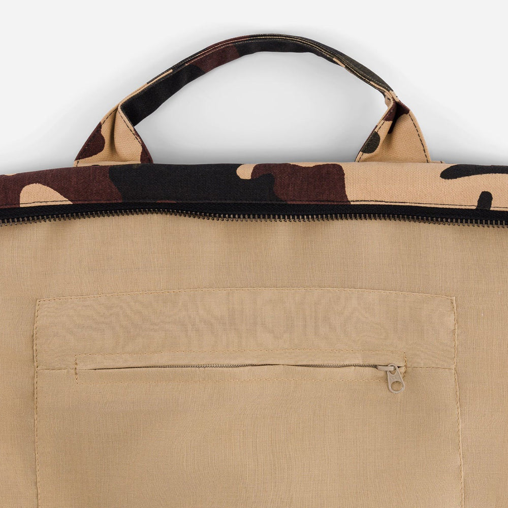 Achille Camo City Bag - Recycled Cotton