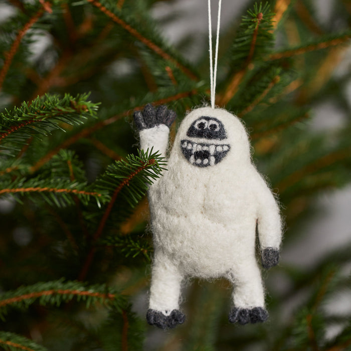  Yeti Felt Christmas Ornament from Felt So Good