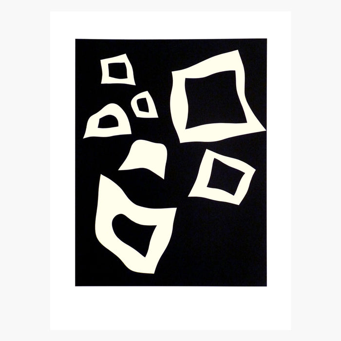 Jean ARP 'Constellations – 7 blanches sur noir' Art Print from Galerie Maeght