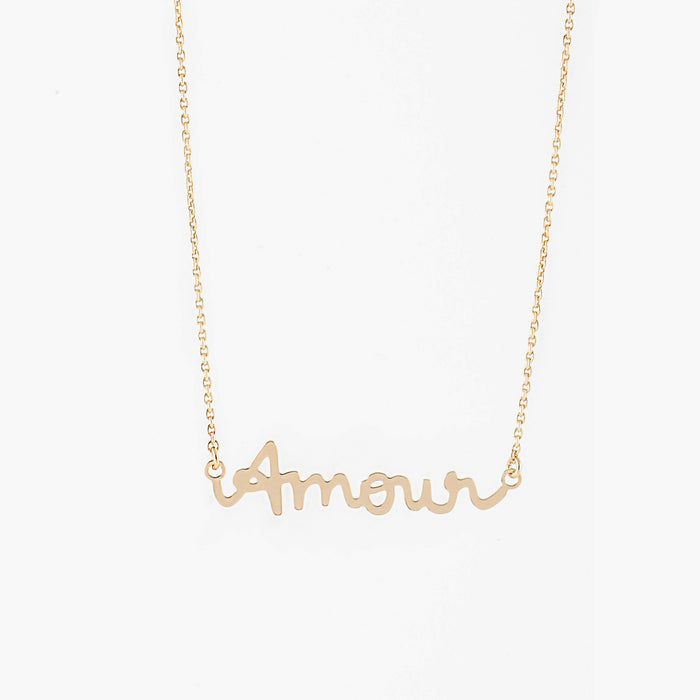 AMOUR Gold Name Necklace