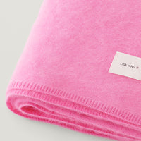 LISA YANG 'Copenhagen' Brushed Cashmere Blanket - Bright Pink