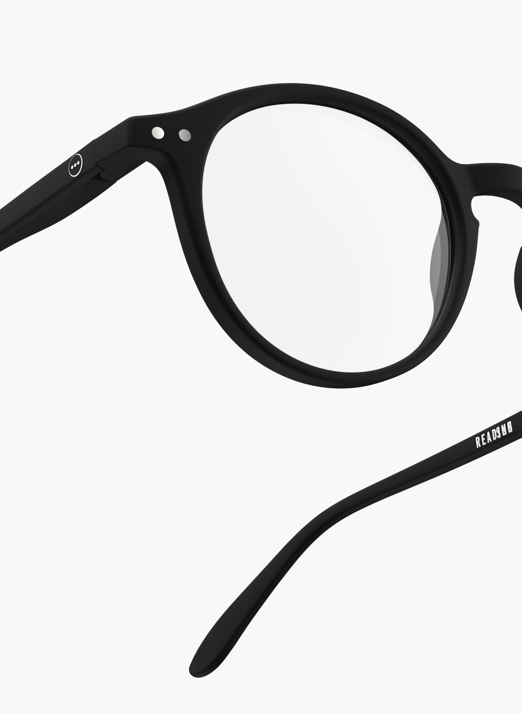 Round Black Reading Glasses - Style D