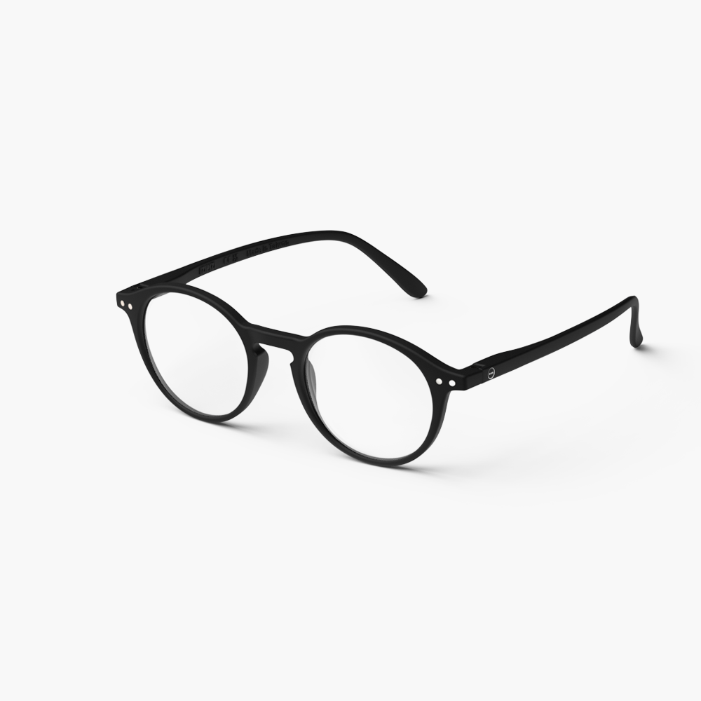 IZIPIZI Round Black Reading Glasses - Style D