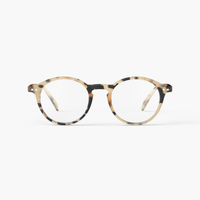 IZIPIZI Round Light Tortoise Reading Glasses - Style D