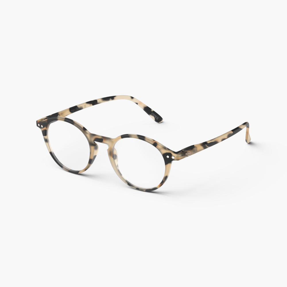 IZIPIZI Round Light Tortoise Reading Glasses - Style D