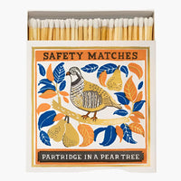 Archivist Gallery Christmas Safety Matches - Partridge