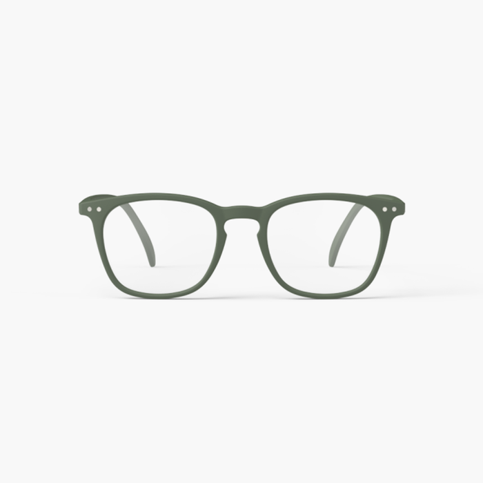 IZIPIZI Trapezoid Kaki Green Reading Glasses - Style E