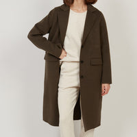 HARTFORD Villa Military Green Wool Coat