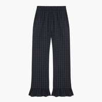 Bohodot Madras Navy Check Cotton Pajama Set