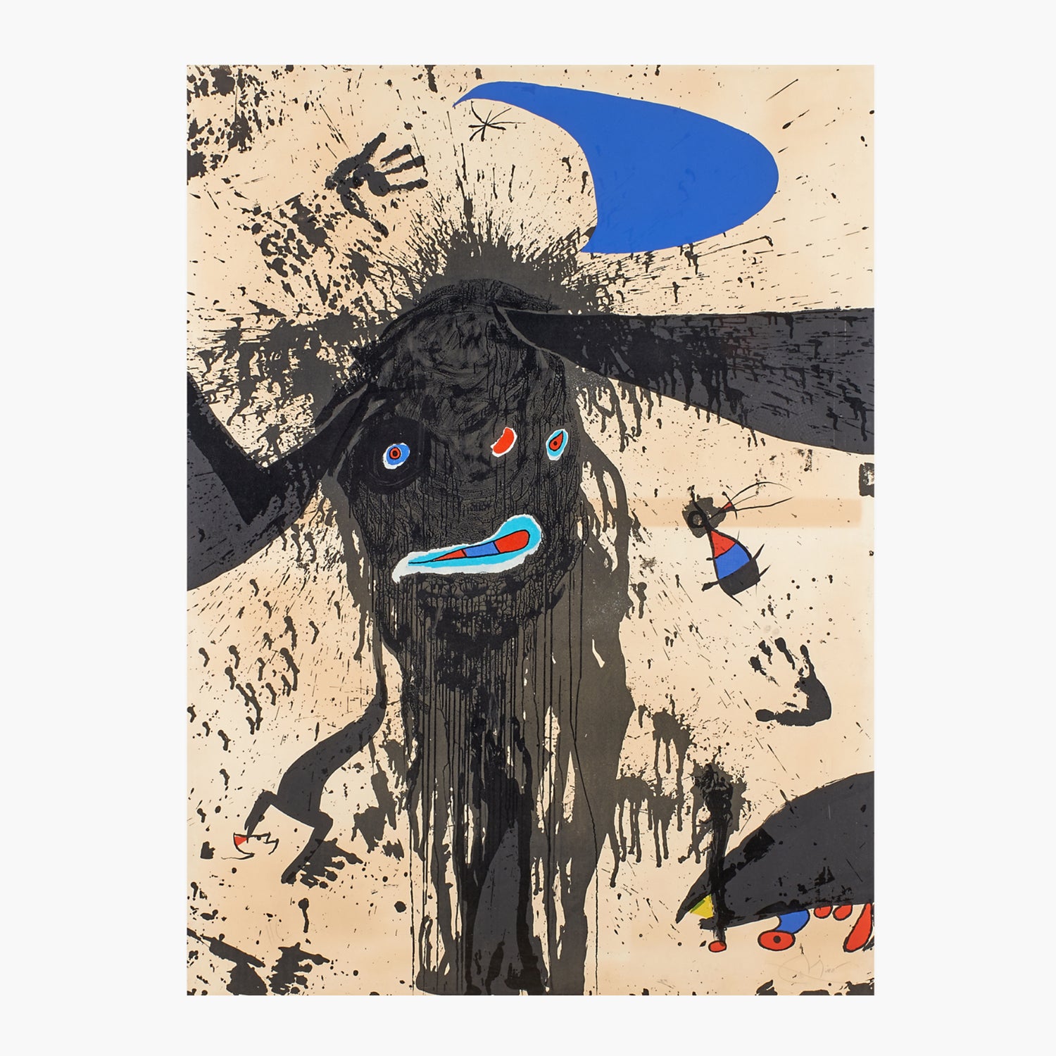 Joan Miró 'La Ruisselante Lunaire, 1976’ Art Print from Galerie Maeght