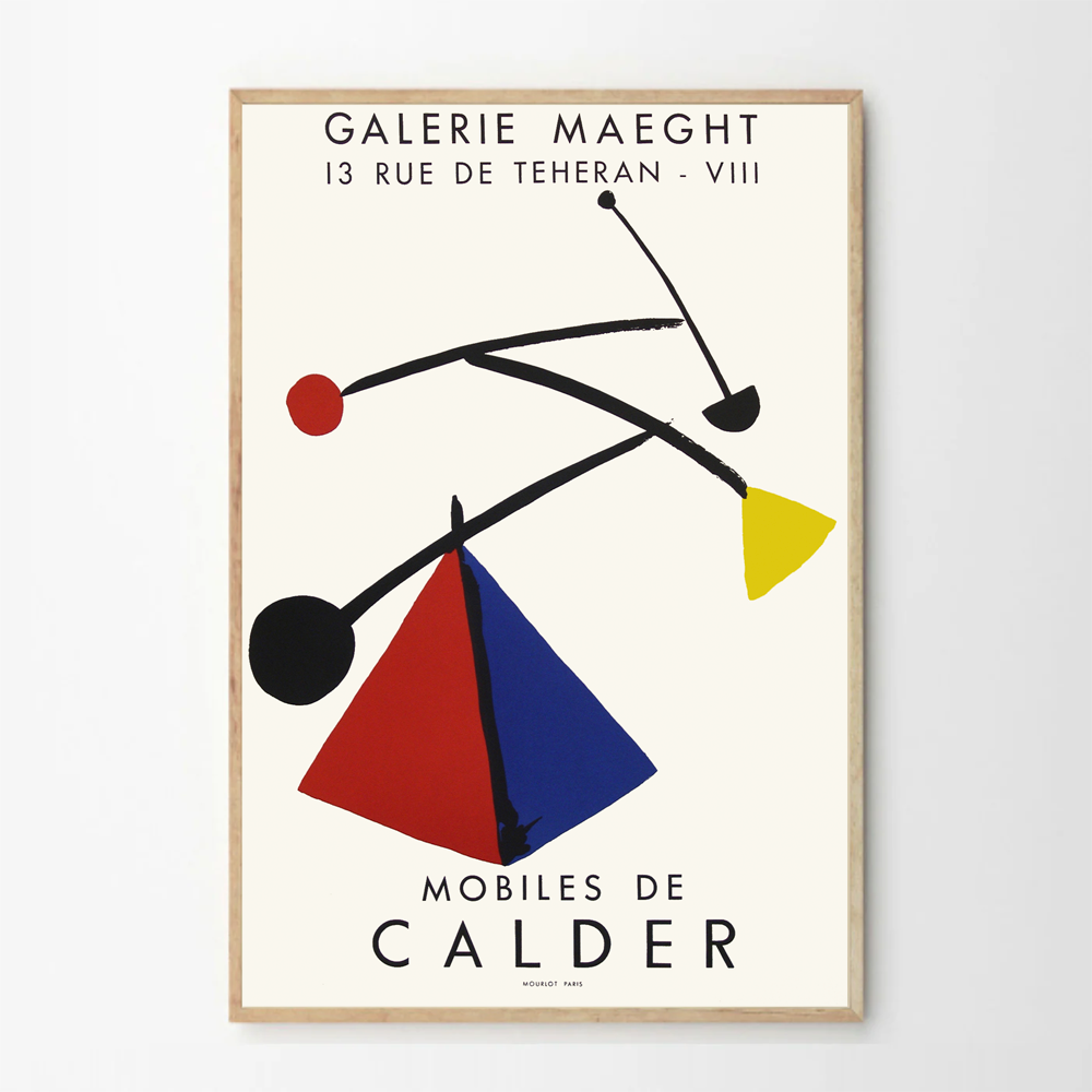 Alexander Calder ‘Mobiles’ Original Poster from Galerie Maeght