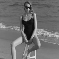 Bohodot Black Piqué Onepiece Eco-friendly Swimsuit