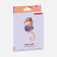 Studio Roof Pink Seahorse Wall Decoration