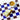 BLU KAT Square Checker Mix Trivet - 21cm - Chocolate/Blue