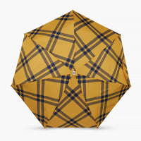 ANATOLE Tweed folding compact umbrella - Yellow + Black