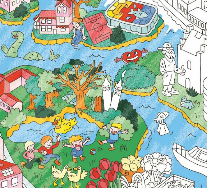 Stockholm - Coloring Poster