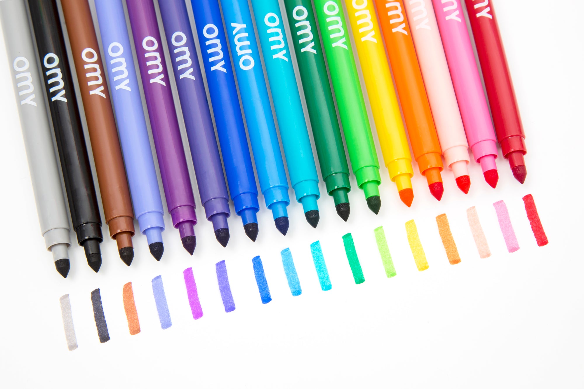 Washable Felt Tip Pens - 16 colors